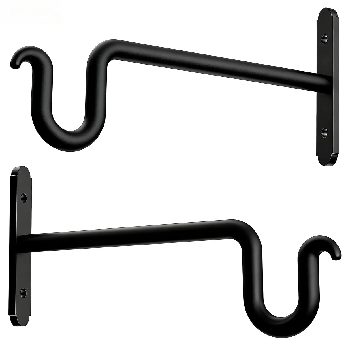 Qiuzido Hanging Plant Brackets 10 Inch - 2 Pack Plant Hanger for Hanging Plants, Plant Hook for Hanging Bird Feeders, Flower Baskets, Wind Chimes, Lanterns, Indoor or Outdoor.