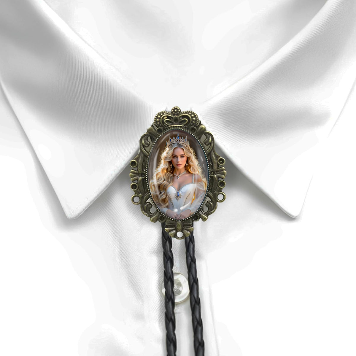 DVDKOLA Custom Bolo Tie Cowboy Accessories for Men Women Western Tie Native American Bolo Tie Rodeo Cowboy Outfit (Bronze)