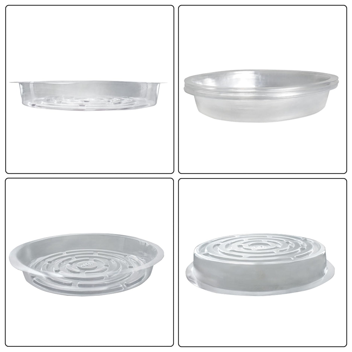 LiGuVCY 10 Pcs Plastic Plant Saucer 10 Inch Flower Drip Trays for Pot Indoors Outdoor