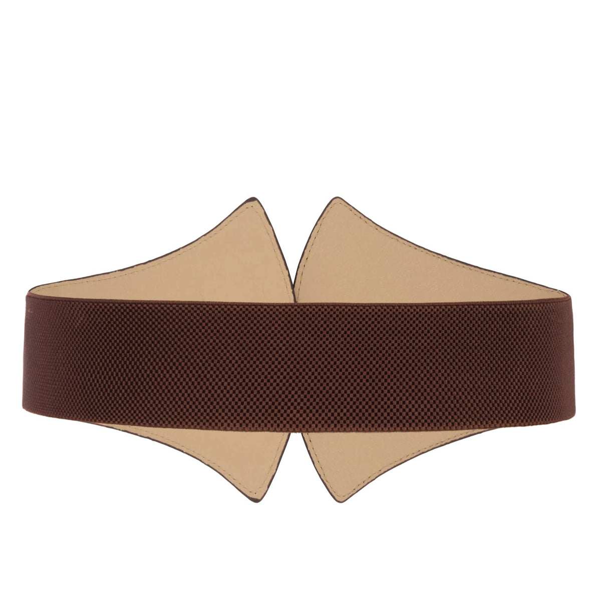 GRACE KARIN Corset Waist Belt for Women Wide Elastic Belt for Dresses 2.4inch Coffee S