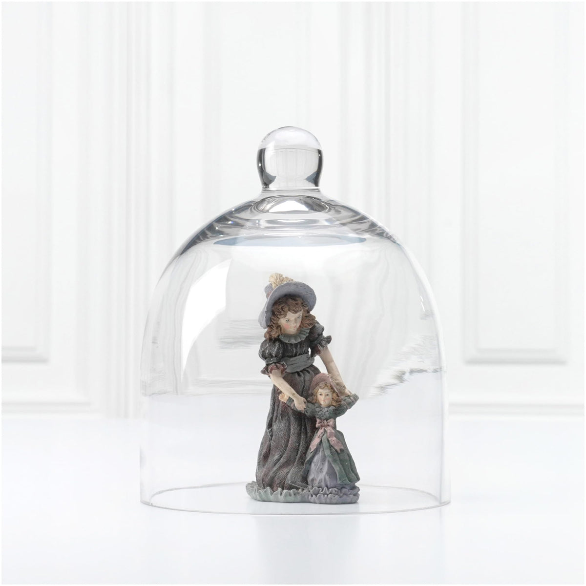 Plymor 6" x 7" Bell Jar Glass Display Dome Cloche (Small - Interior Size 5.75 inch x 5.75 inch)