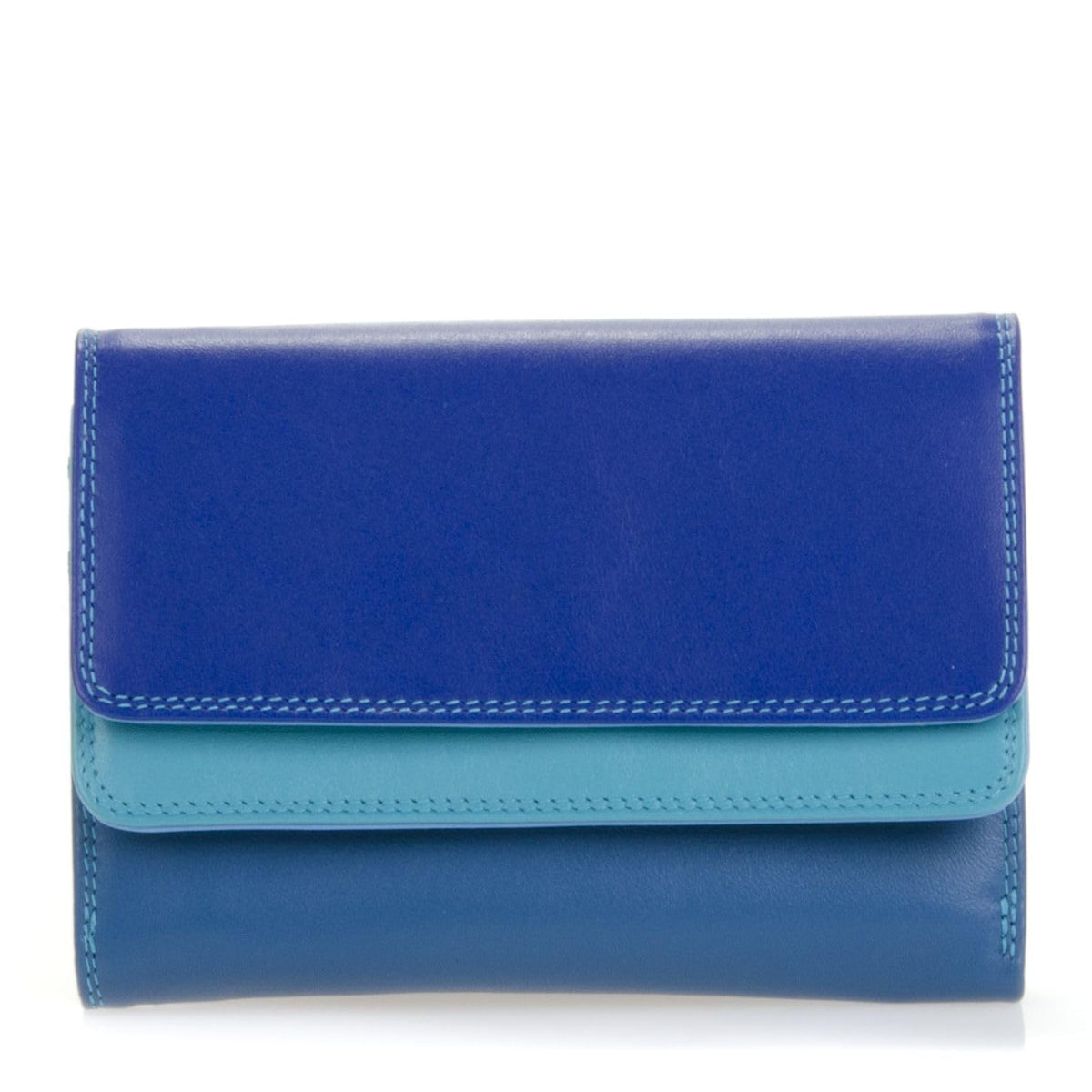 mywalit Double-Flap Wallet Leather Purse | 6 Credit Card Slots | ID Window, Coin Pockets & Pen | Seascape | Classy & Compact Accessory for Men & Women | Perfect for Everyday Use