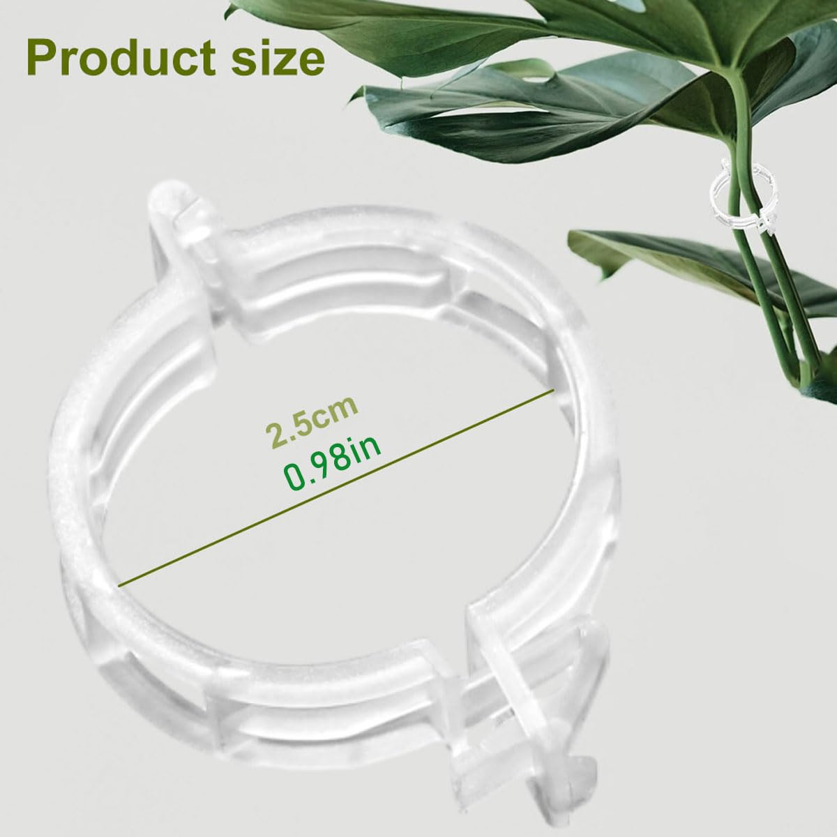 Plant Support Clips Reusable Garden Clips, Secured Plastic Plant Clips, Tomato Support Clips for String Trellis for Climbing Plants Outdoor Indoor Plant Flowers Stem Vine Fixing Clips (300, White)