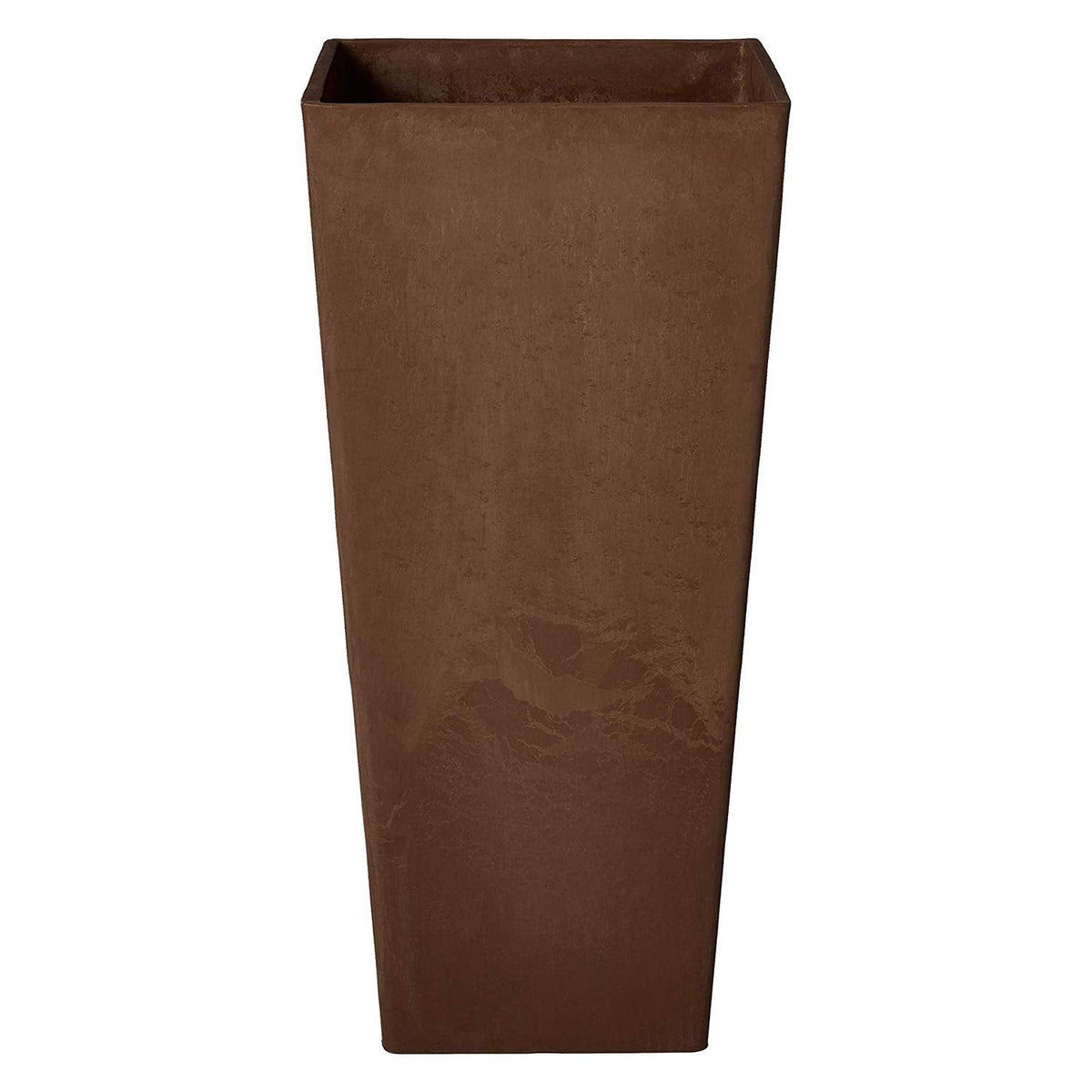 Arcadia Garden Products PSW UFH41C Contemporary Tall Square Planter, 16 by 16 by 32", Chocolate
