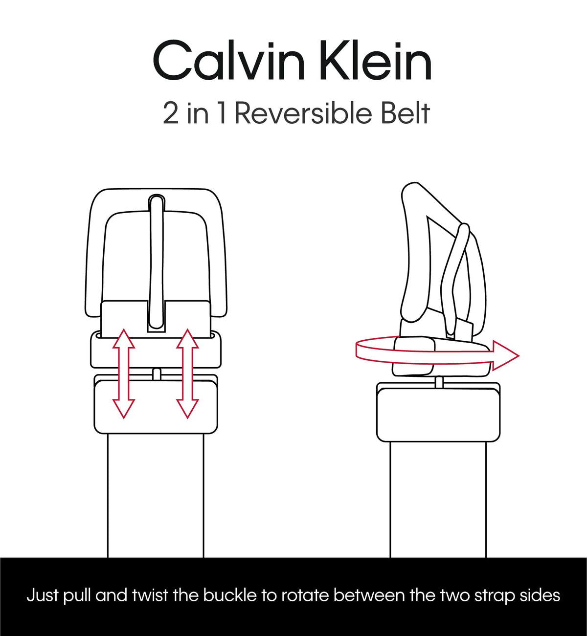 Calvin Klein 30MM REVERSIBLE W/LINING