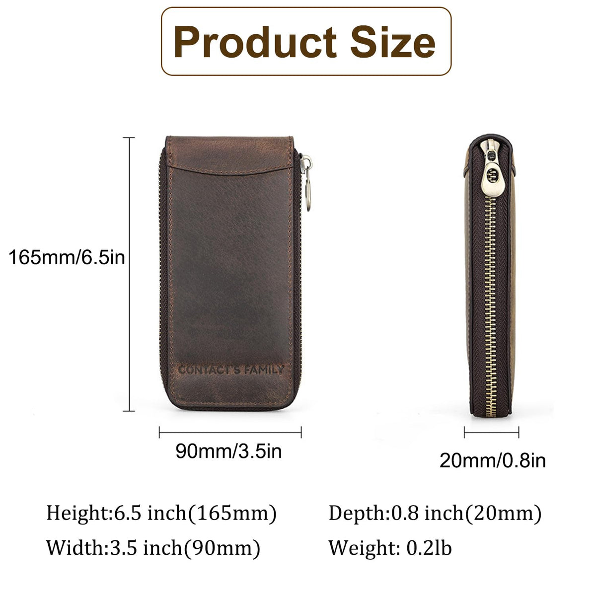 Acidea Genuine Leather Watch Travel Case, Travel Watch Case for Men, Portable Watch Travel Pouch, Watch Storage Organizer Men's Accessories