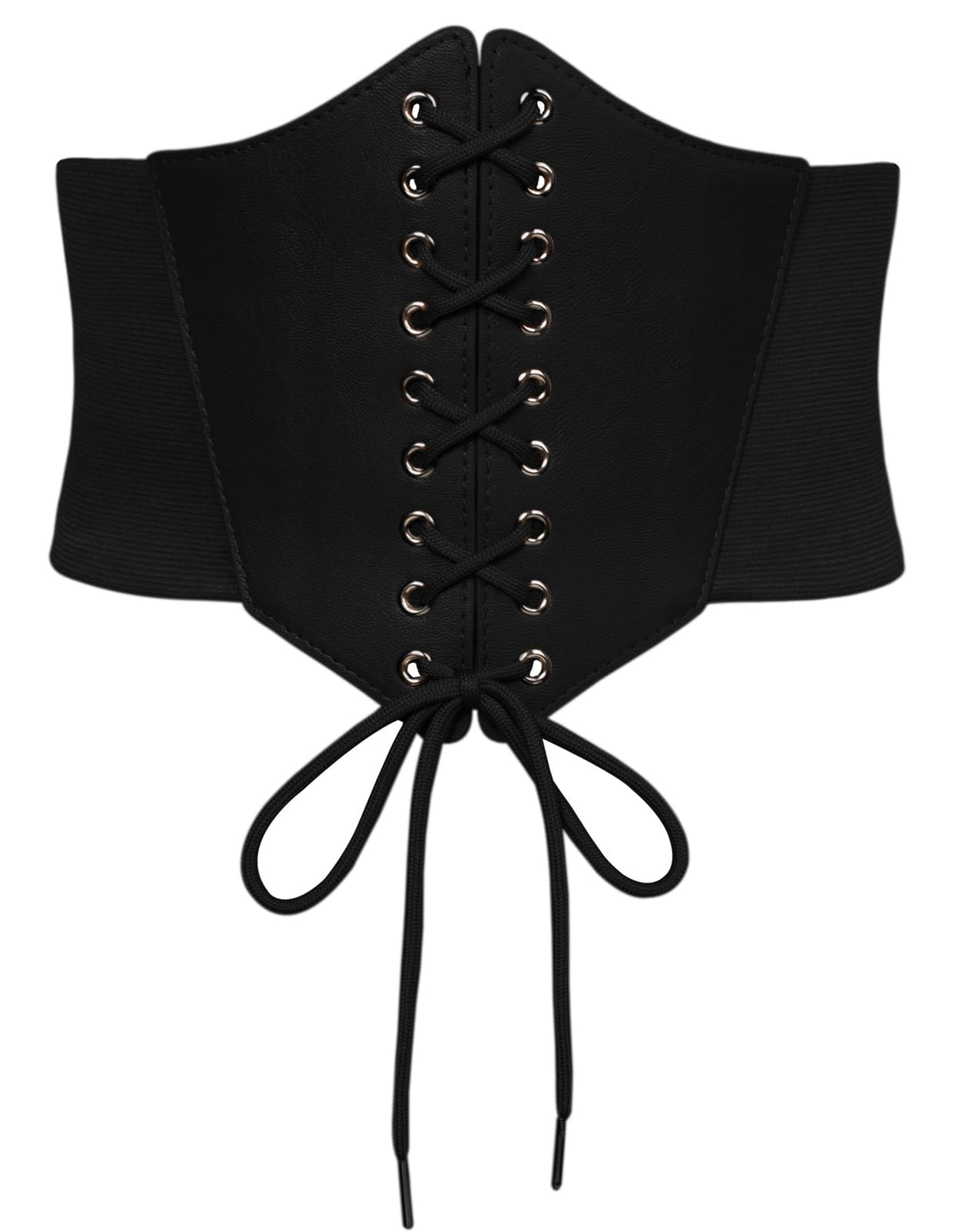 Scarlet Darkness Women Black Belt for Dress Wide Elastic Belt Stretch Corset Belts Black S