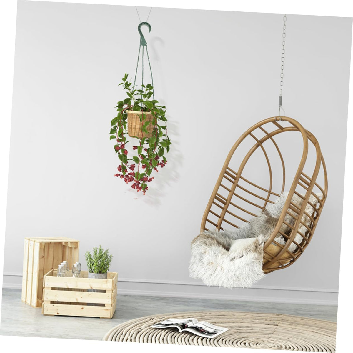 UKCOCO 5Pcs Plant Hanging Chains Space Saving Hooks for Outdoor Planters Bird Feeders and Lanterns User Friendly Setup Durable Construction for Vertical Gardening