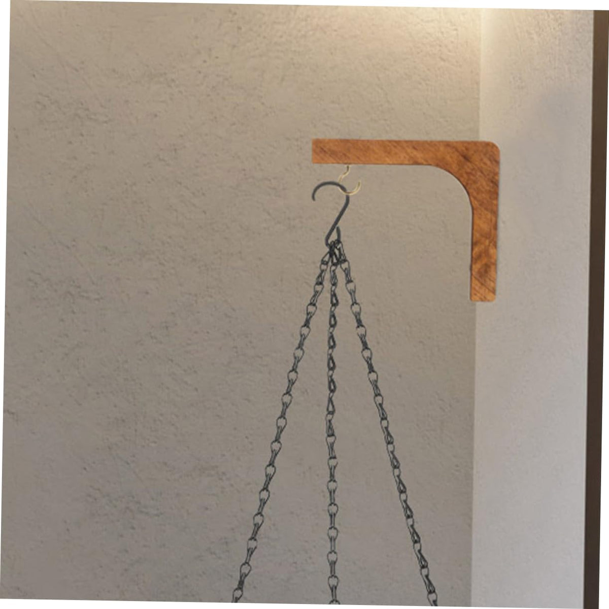 UKCOCO Wooden Plant Hangers for Indoor and Outdoor Use 2-Piece Wall Mounted Hooks for Hanging Plants Heavy Duty Support