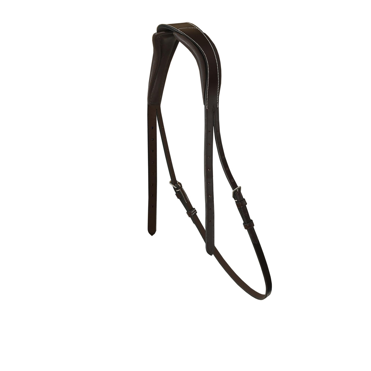 Exion ‘Astra’ Sidepull Bitless Bridle for Horses – Fancy Stitched Padded Leather with Anti-Pressure Crown, Rubber Reins, Stainless Hardware – Black, Brown, Oak | Cob, Full, Oversize, Pony