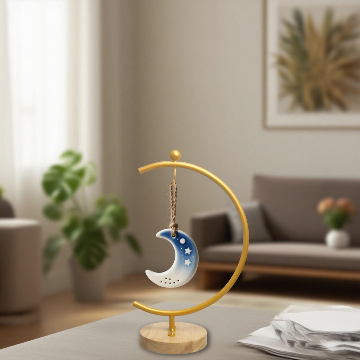 MADOCEGO Large Ornament Display Stand for Hanging Glass Globe, Air Plant, Witch Ball, Christmas Ornament and Home Wedding Decoration(