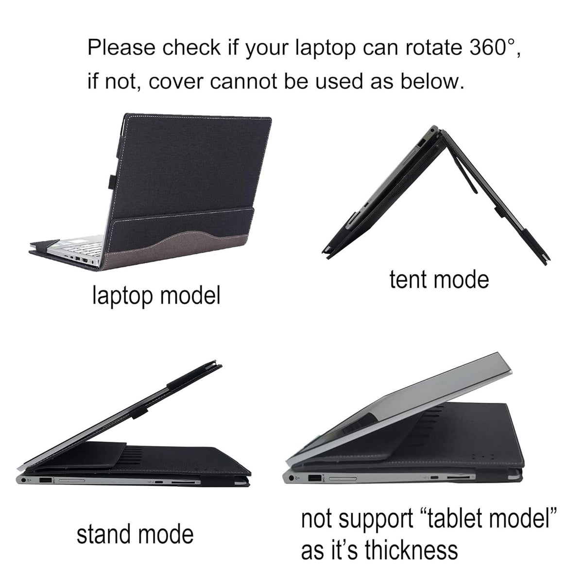 RUNMEIJIA Laptop Cover Case for Dell 14 Plus DB14250/ Pro 14 PC14255/Pro 14PC14250 Series (NOT Working with Other Dell Models). 2-in-1 PU Leather Detachable Notebook Sleeve (Pink)
