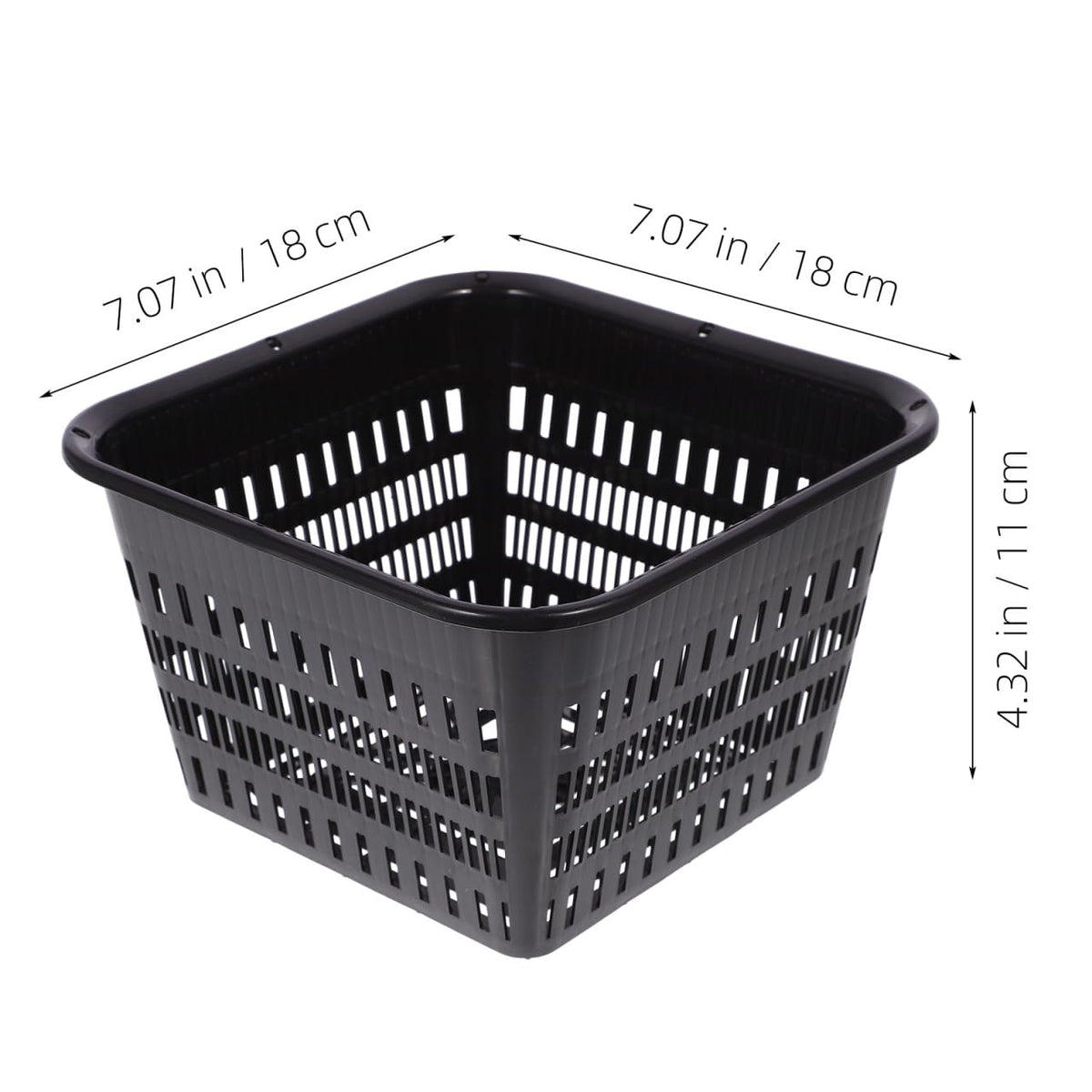 Hemoton Pond Plant Baskets, Heavy Duty Plastic Mesh Net Pots for Aquatic Plant Pot and Hydroponic Baskets in Aquarium Container, 10 Pack