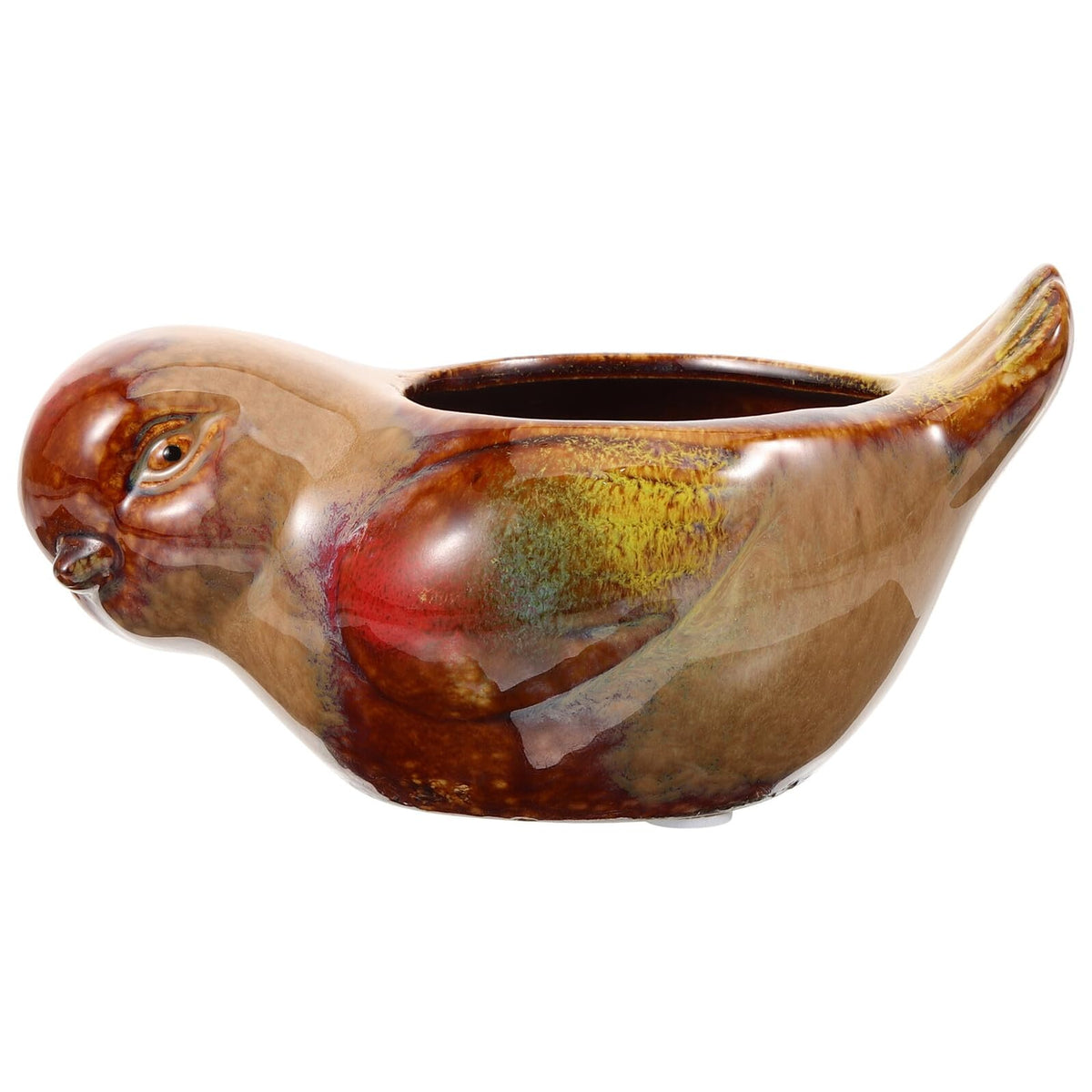 Ciieeo Ceramic Flower Pot Bird Shaped Succulent Planter for Indoor Plants Small Pottery Decorative Pottery Planter Suitable for Desktop and Balcony Gardening