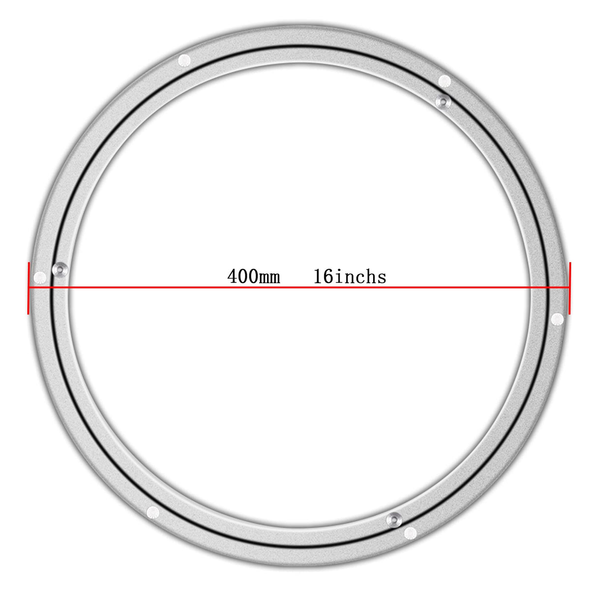 Lazy Susan Hardware Aluminum Metal Rotating Turntable Bearings Swivel Plate Hardware for Dining-Table and Workbench (16 Inchs) …