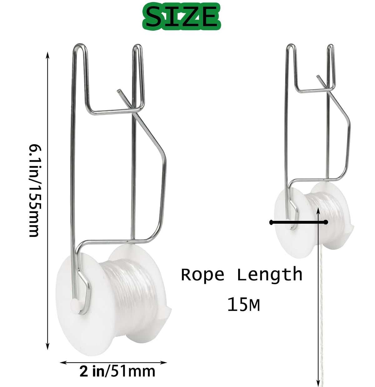 Tomato Support Hooks with String,20 Pack Tomato Trellis Roller Hooks with 49.2FT String for Plant,Greenhouse Tomato Flower Vine Twine Crop Trellis Kit Plant Roller Hook