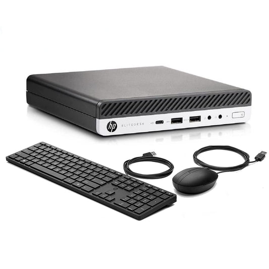 HP Micro Desktop Computer 800 G3 Elitedesk Mini Business PC, Intel Core i5-6500T,16GB DDR4, 512GB SSD,WiFi Type-C Port, New Wired Keyboard Mouse, Windows 11 Pro (Renewed)