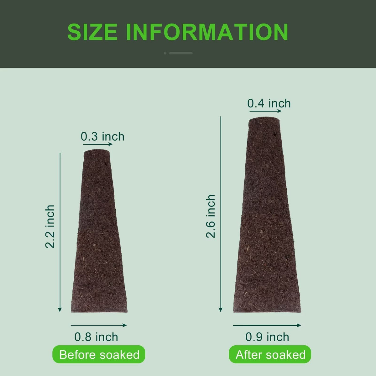 YBB 100PCS Grow Sponges, Hydroponic Seed Starter Pods Sponges Compatible with Aerogarden, Rapid Rooter Starter Plugs for Hydroponic Indoor Garden System