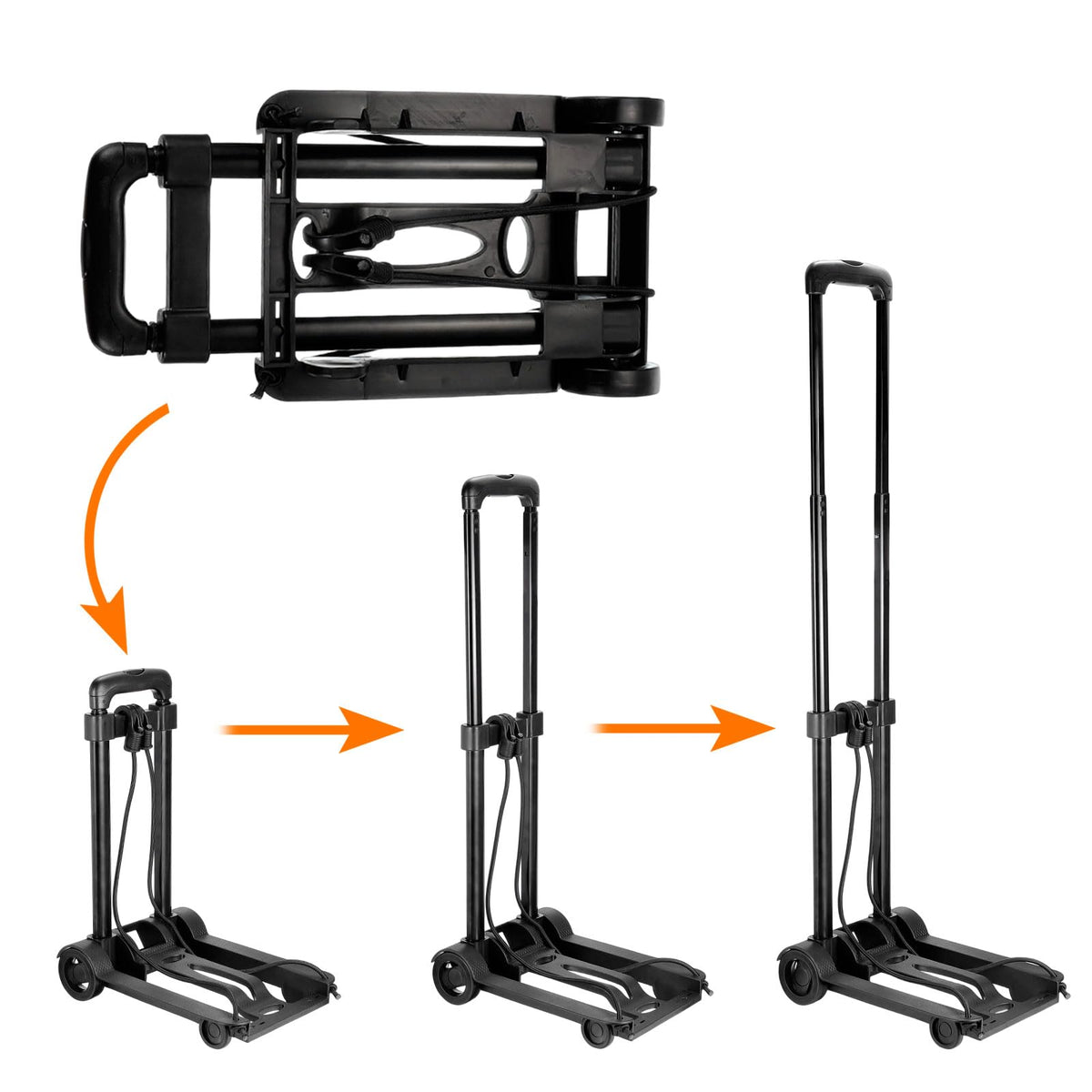 MECCANIXITY 1pcs Rolling Plant Stand 16"-24" 55lb Plant Roller Base Flower Pot Dolly Holder with 360° Lockable Wheels for Indoor Outdoor Black