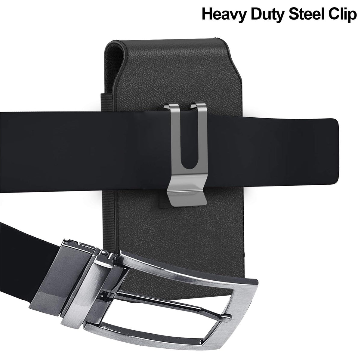 CoverON Holster for Samsung Galaxy A07 A17 A16 A06 A05 A05s A90 A80 A73 A72 A42 A32 A23 A22 A21 A21S A14 A13 A12 A03S Phone Case Belt Clip Magnetic Vertical Leather Pouch (Fit Otterbox or any Case on)