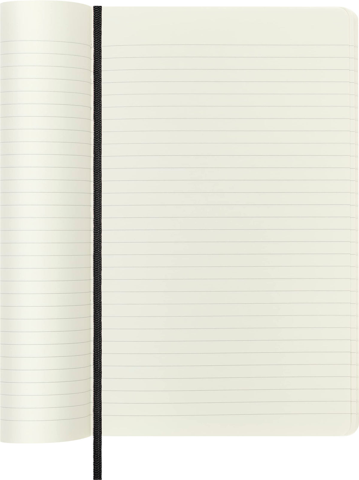 "Moleskine Classic Notebook, Soft Cover, Large (5"" x 825"") Ruled/Lined, Black, 192 pages" (S07162)