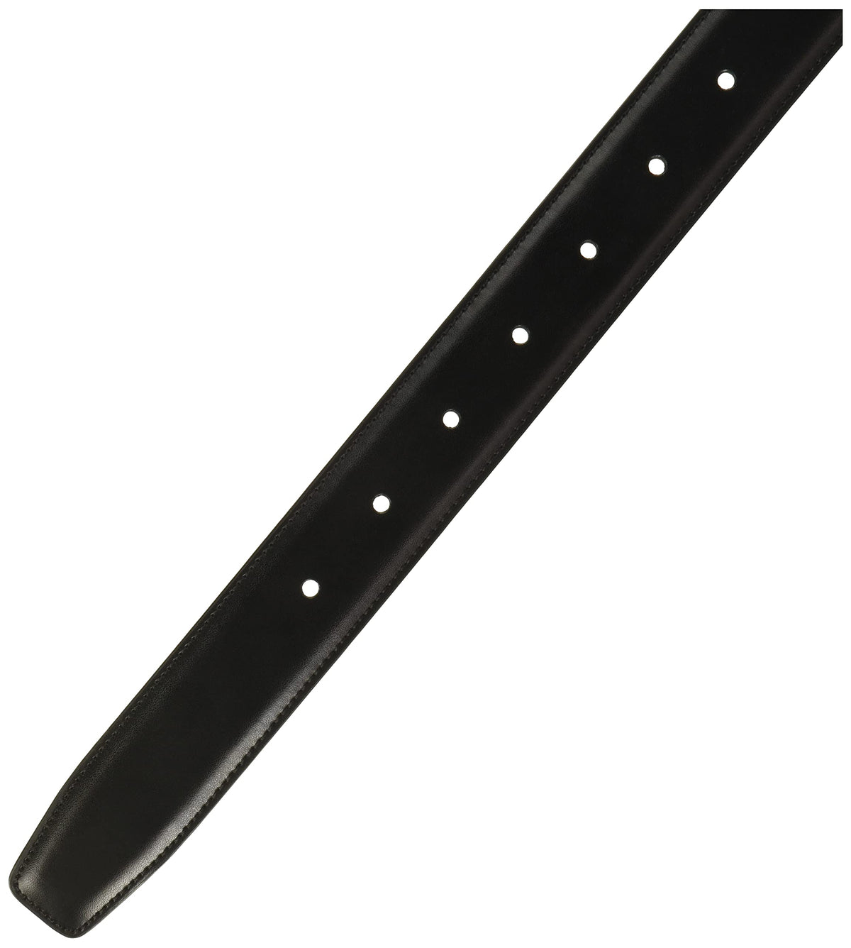 Perry Ellis Men's Portfolio Amigo Faux Leather Dress Belt with Genuine Leather Lining (Available in Big & Tall), Black, 30