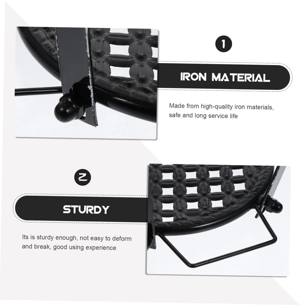 Healifty 2pcs Hanging Flower Pot Stand Iron Plant Rack for Balcony Railing Removable Storage Rack for Indoor Outdoor Potted Plants Sturdy Ventilated Flowerpot Holder Home Decor