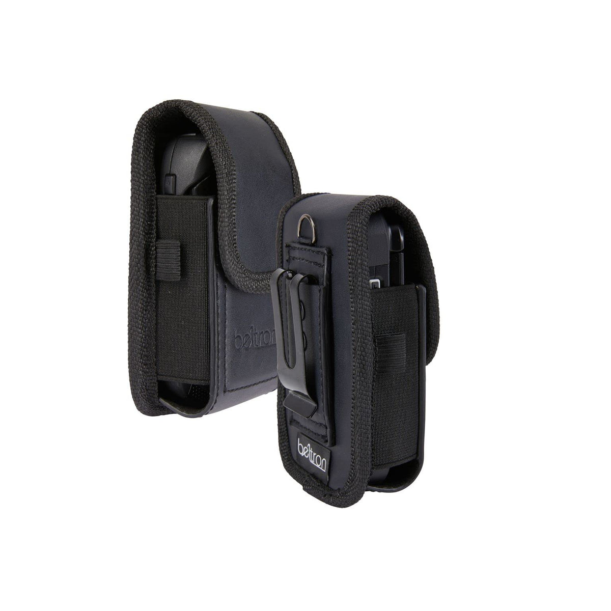 Universal Flip Phone Case, BELTRON Leather Vertical Pouch for TCL Flip Pro, Flip 3, Alcatel Go Flip 4, Go Flip V, Cingular Flip 2, Nokia 2720V & More (Belt Loop, Metal Belt Clip & Dual Magnet Closure)