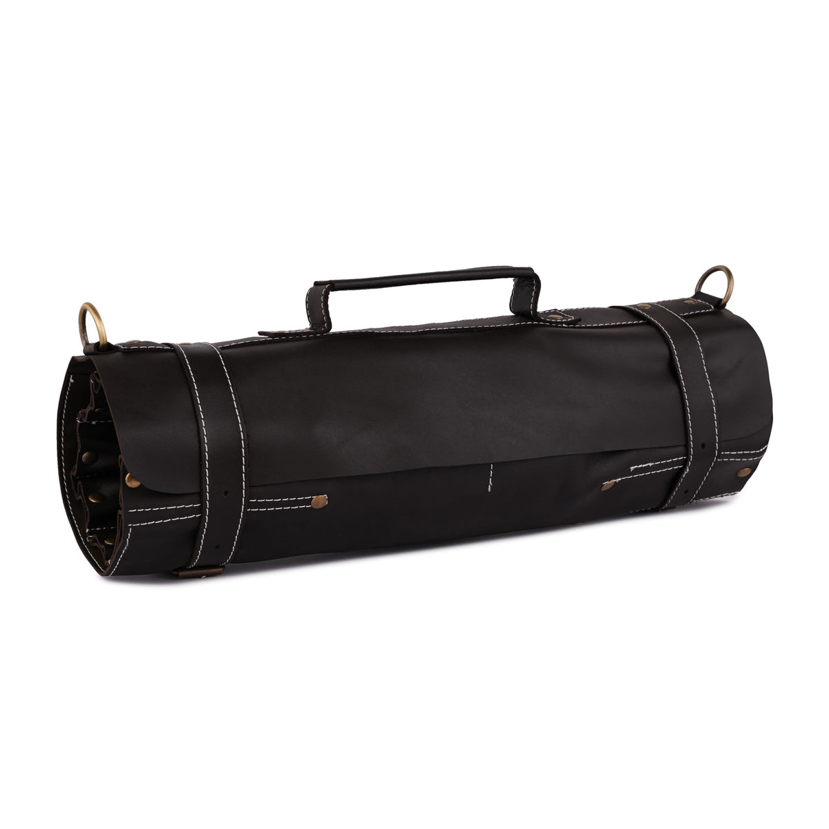 Tanner london Premium Leather Chef Knife Roll Bag – 18 Slot Knife & Tool Holder | Travel-Friendly Cutlery Organizer for Professional Chefs & Culinary Experts