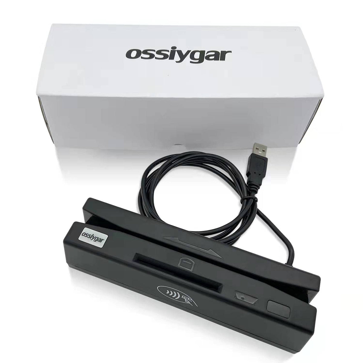 Ossiygar Multi-Function Card Reader, Magstrip Card Reader, Credit Card Reader, Memory chip Card Reader Writer, NFC Card Reader Writer, PSAM Card Reader Writer, Can be Used with Cashier Register