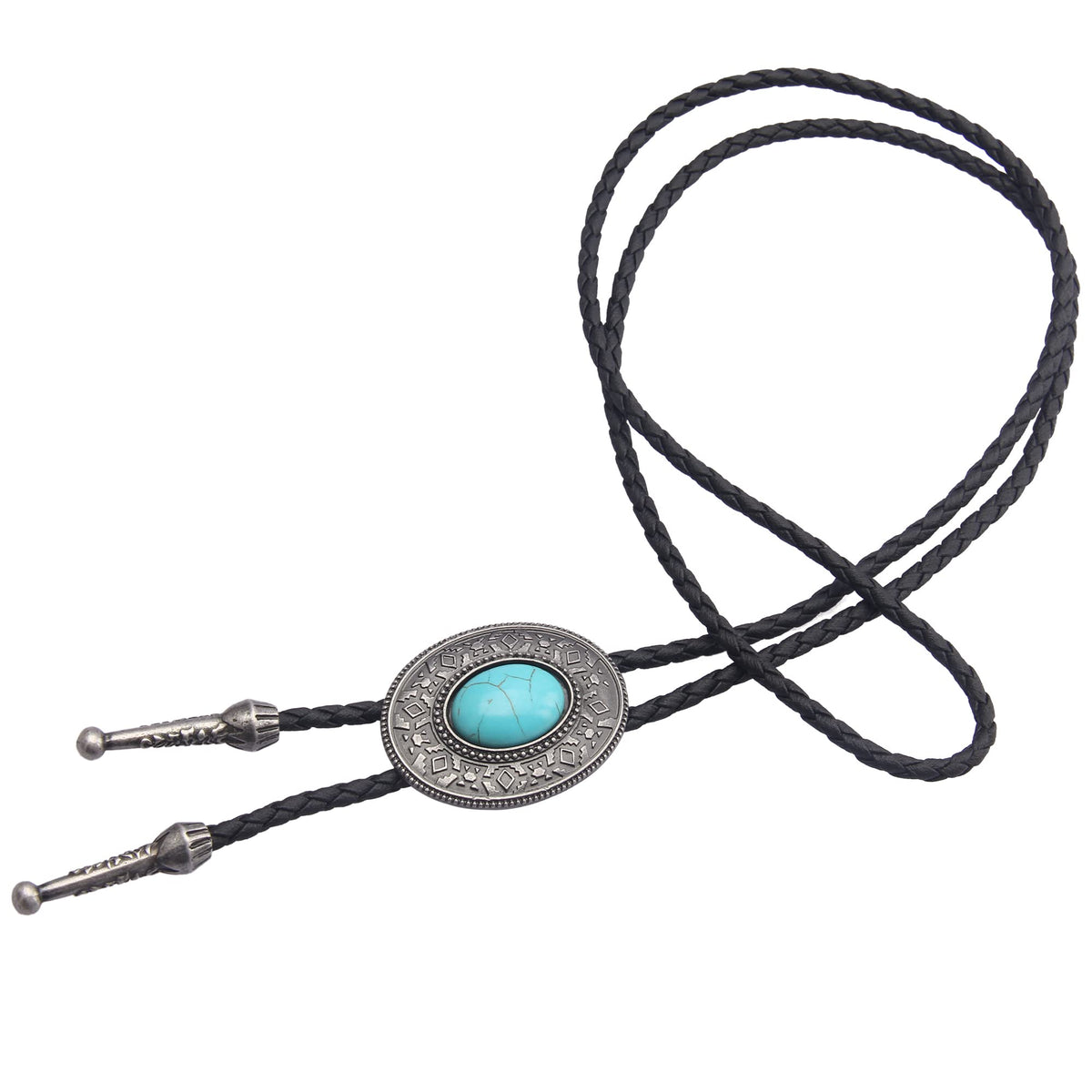 GelConnie Bolo Tie for Women Cowboy Tie Bolo Western Necklaces Bolero Tie Men Necklace Ties Turquoise Mens Leather Necktie