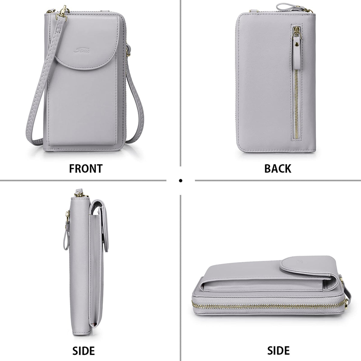 S-ZONE Small Crossbody Bags for Women Cell Phone Purse RFID Blocking Wallet Purses with Credit Card Slots