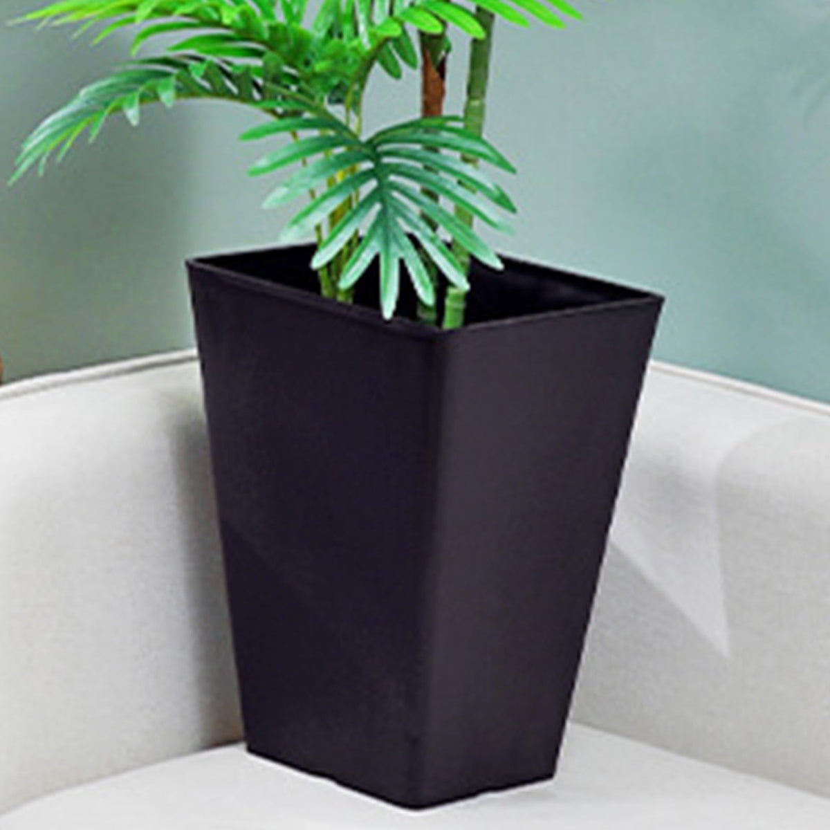 Square Flower Pot, Resin Flower Pot Box, Square Planter for Outdoor Plants, Boxes for Front Porch, for Patios, Decks Outdoor Spaces