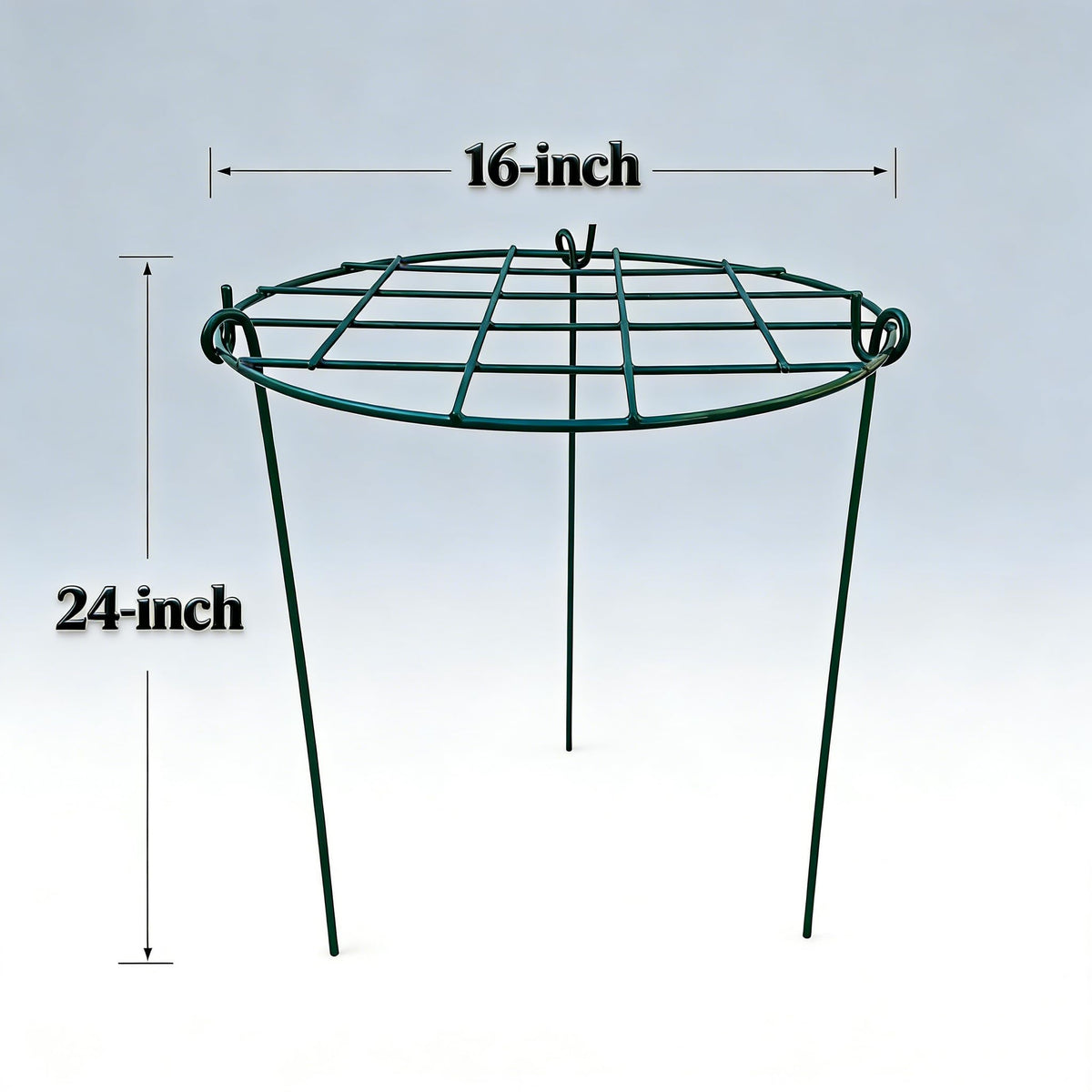 MTB Supply 5 Pack 16 x 24 inch Peony Cages,Grow Through Plant Support Stakes, Flower Support Hoops Heavy Plants Brace Rings