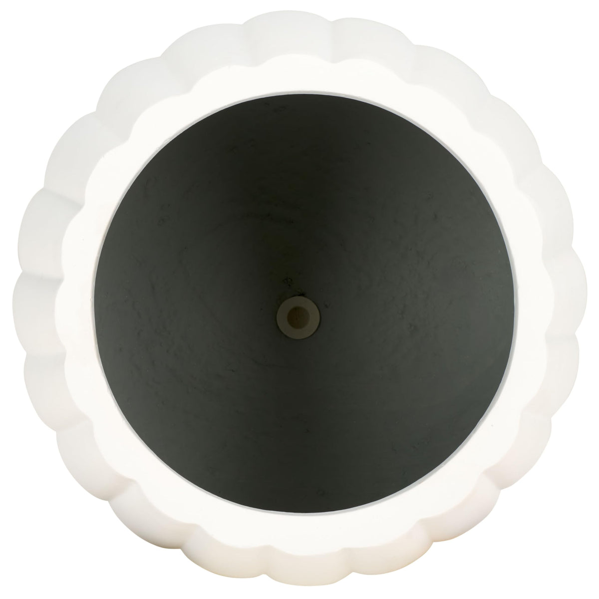SAFAVIEH Outdoor Patio Furniture Kaston White Concrete Ficonstone Planter Pot (Fully Assembled)