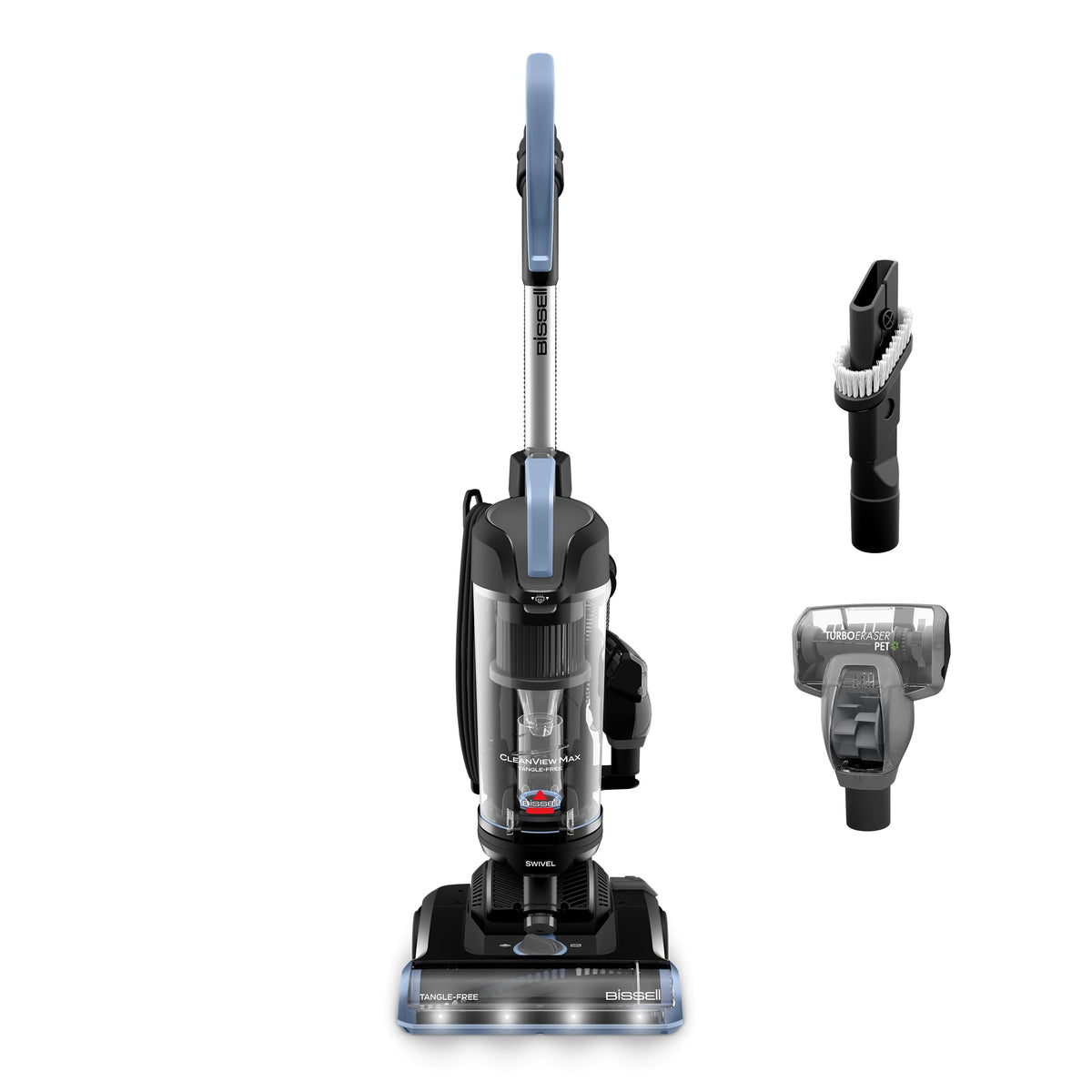 Bissell CleanView Max Tangle-Free with LED Headlights, Active Extension Wand, Tangle-Free Brush Roll, Included pet Tools, 4072L