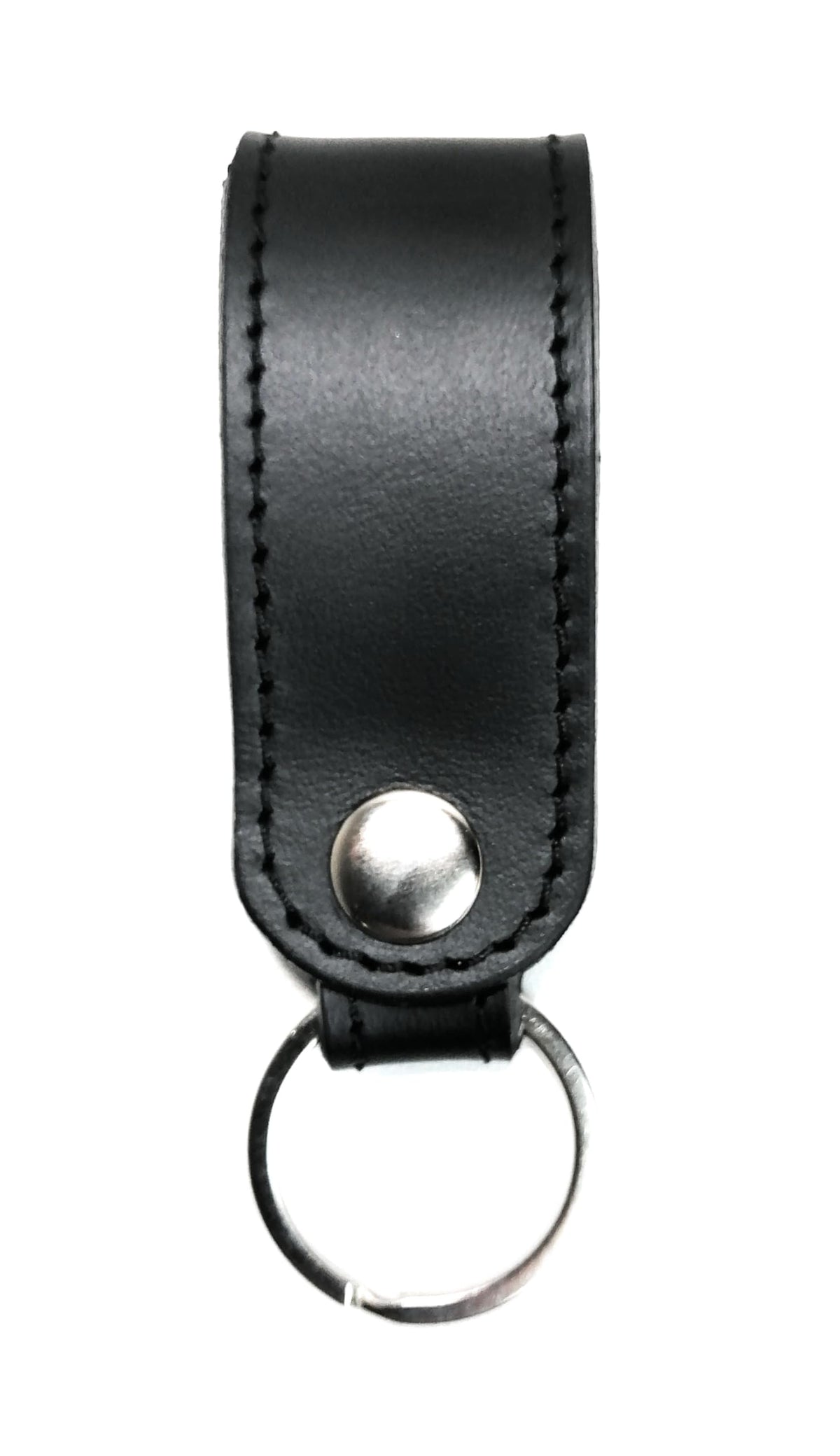 Key Chain Genuine Leather Car Keychain for Belt, Universal Key Fob Keychain Holder for Men and Women (Black key chain)
