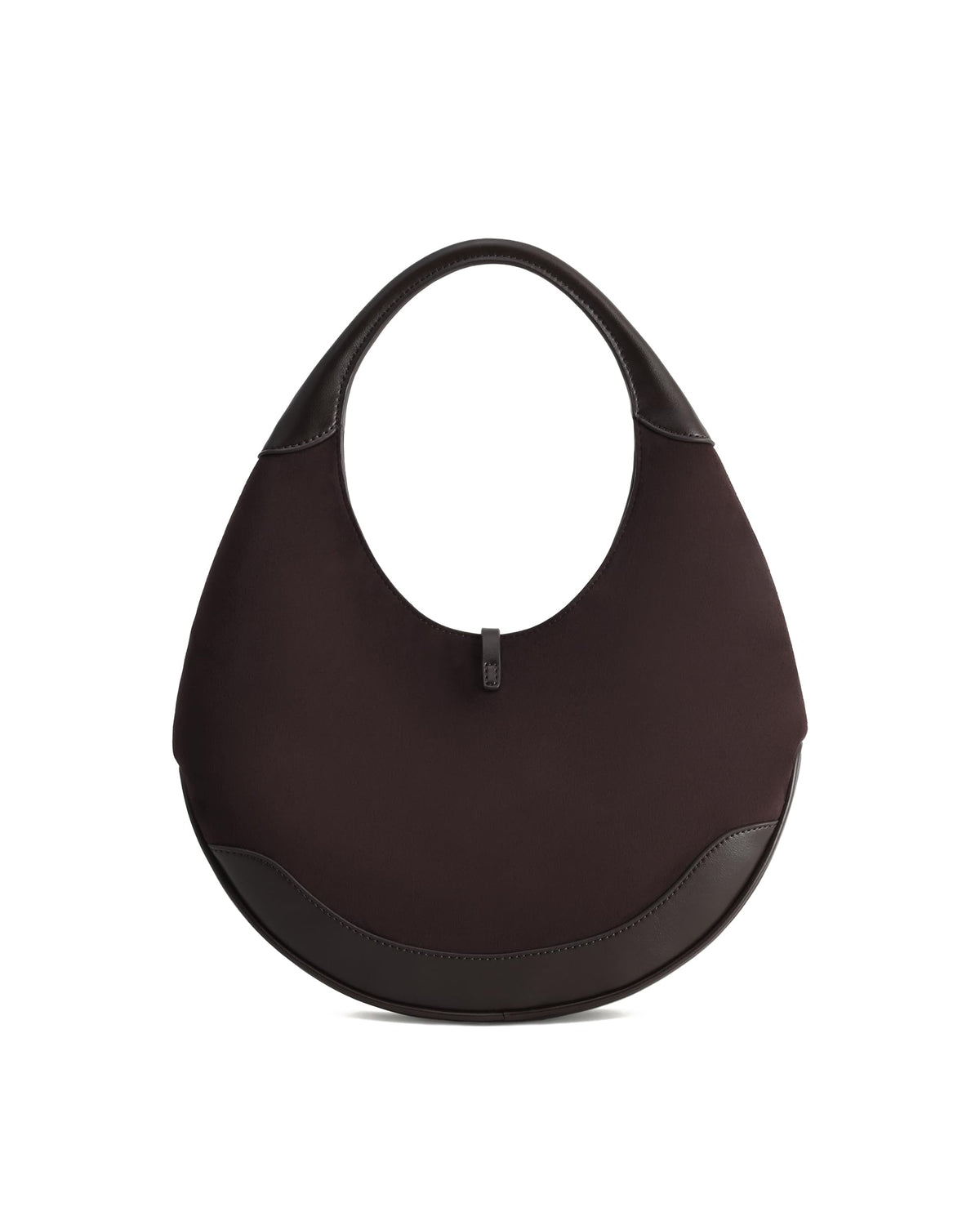 JW PEI Women's Colette Faux Suede Crescent Hobo Bag - Dark Brown