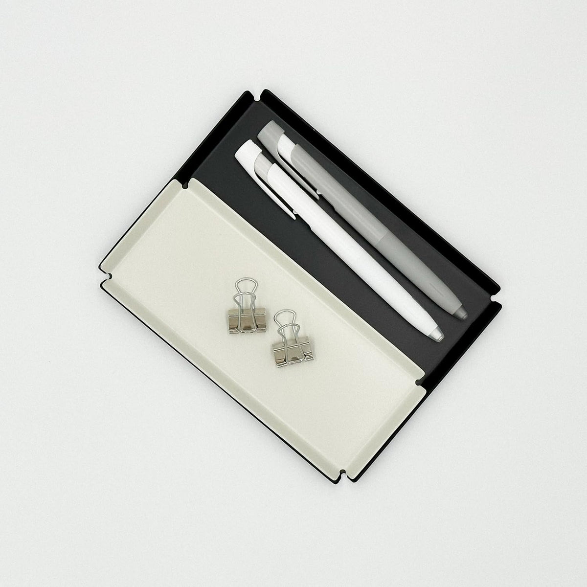 Aluminum Organizer Tray for Desk & Entryway - Minimalist Metal Catchall for Keys, Jewelry, Wallet | A6, Black | by PROGETTO2.70