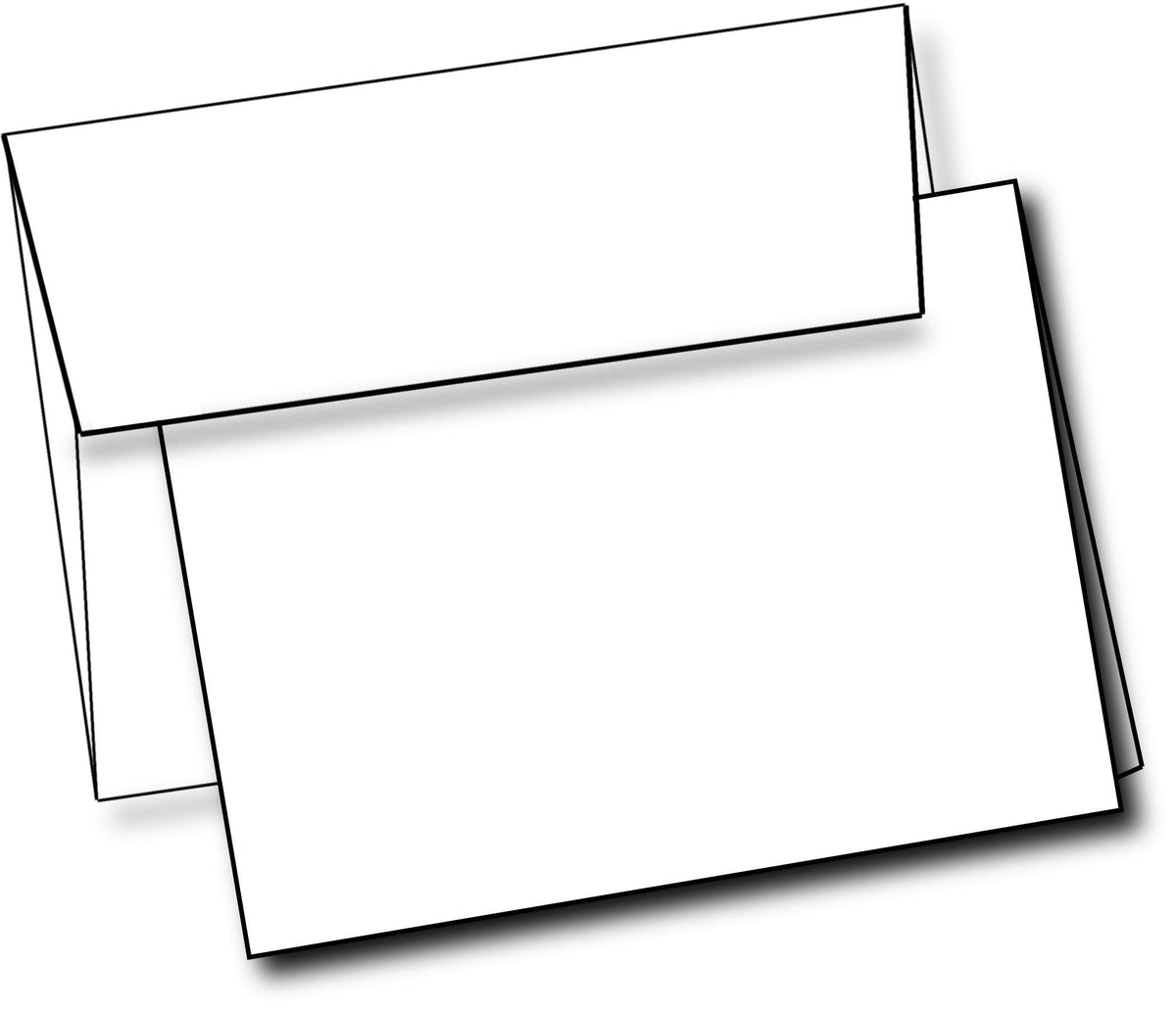 Blank White Greeting Cards With White Envelopes 5" x 7" Pack Of 40 Printable Note Cards With Corresponding Envelopes