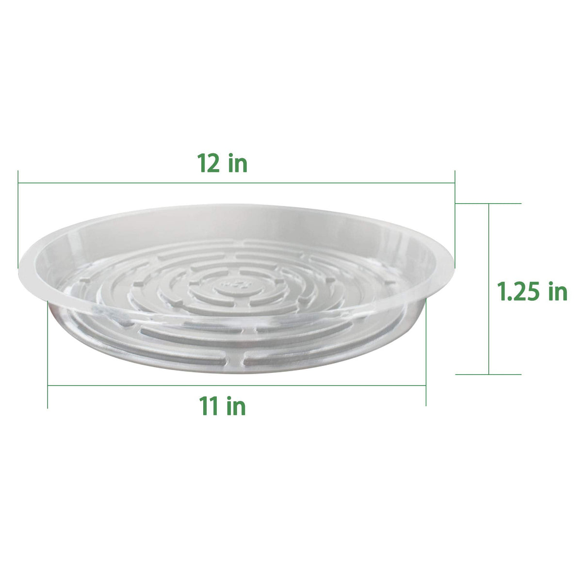 labworkauto 5 Pieces of Clear Thick Plastic Heavy Duty Sturdy Plant Saucer Drip Trays Replacement for pots