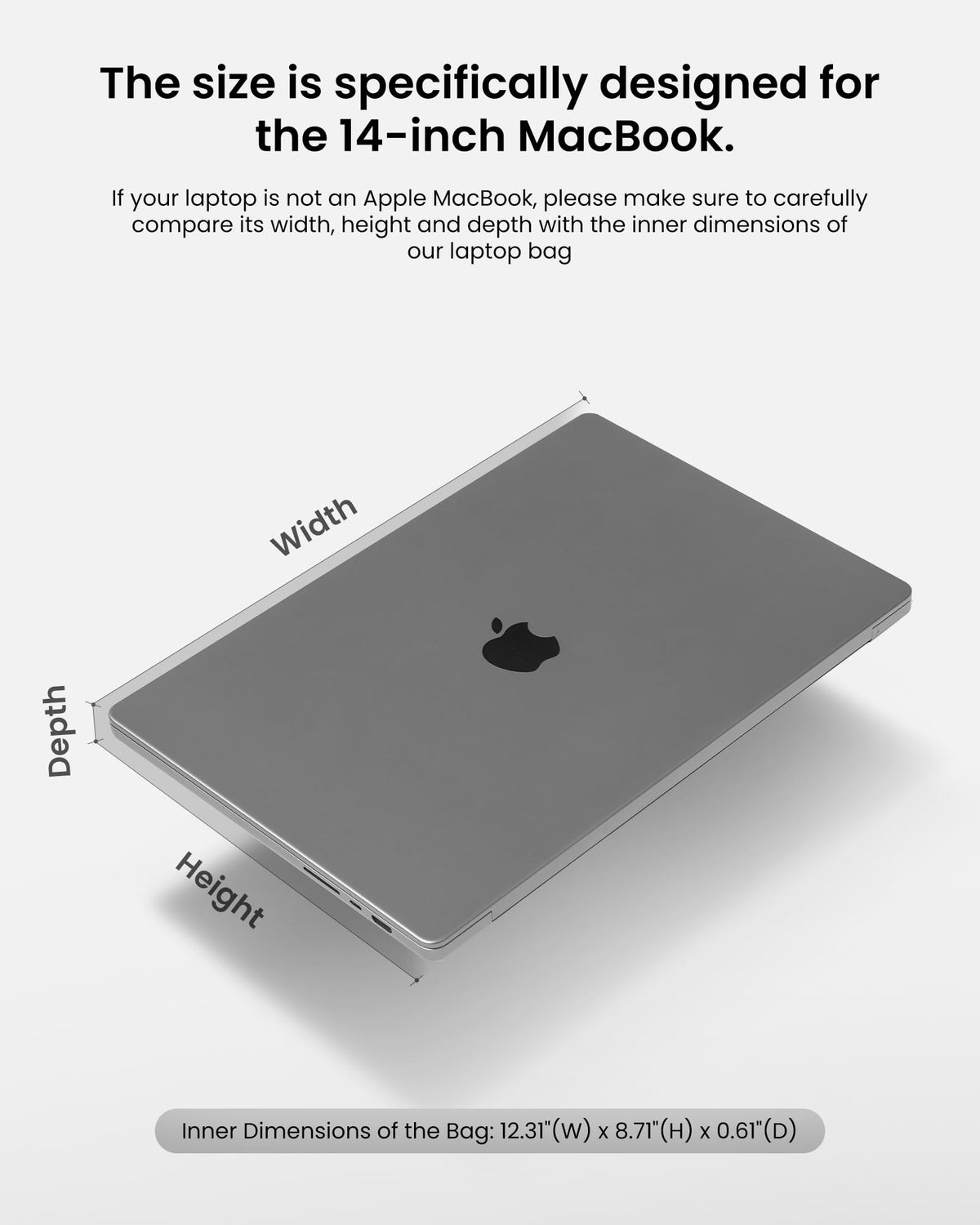 tomtoc 360 Protective Laptop Carry Case for 2026 14-inch MacBook Pro M5/M4/M3/M2/M1 Pro/Max A3426 A3427 A3434 A3112 A3401 A3185, Water-resistant Laptop Shoulder Bag for 13-inch MacBook Air/Pro/Neo