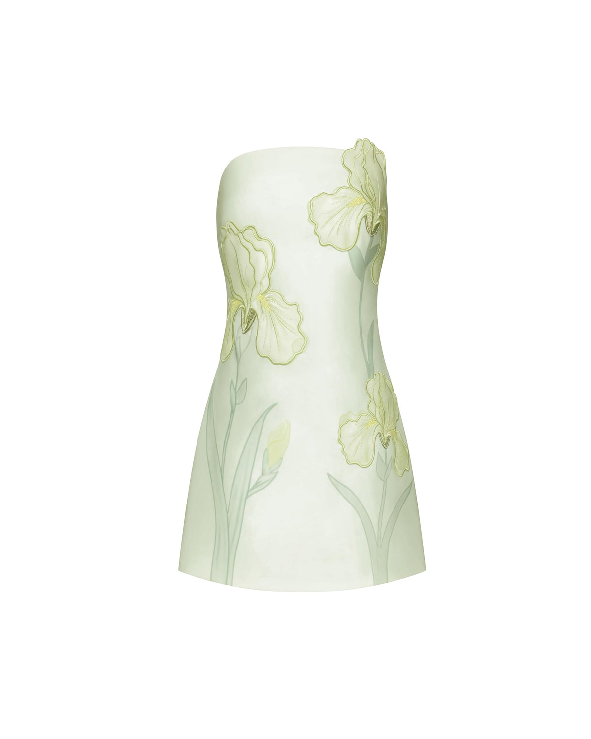 JW PEI Women's Iris Floral Print Strapless Dress - Green