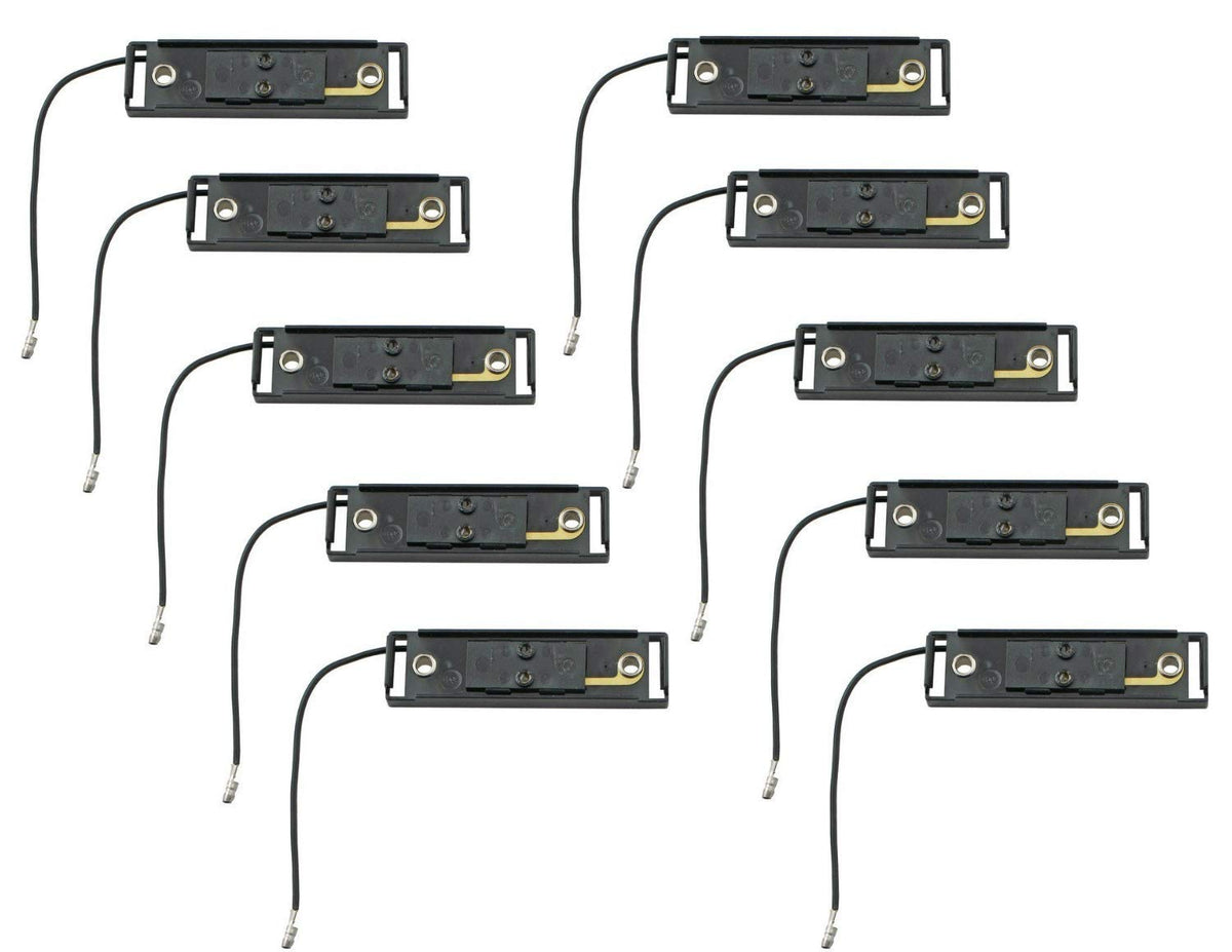 All Star Truck Parts 4x1 Black Bracket & Single Wire Plug for Thin Line Series Trailer Lights, ABS, Model ASTP400MB-10, 10 Pack