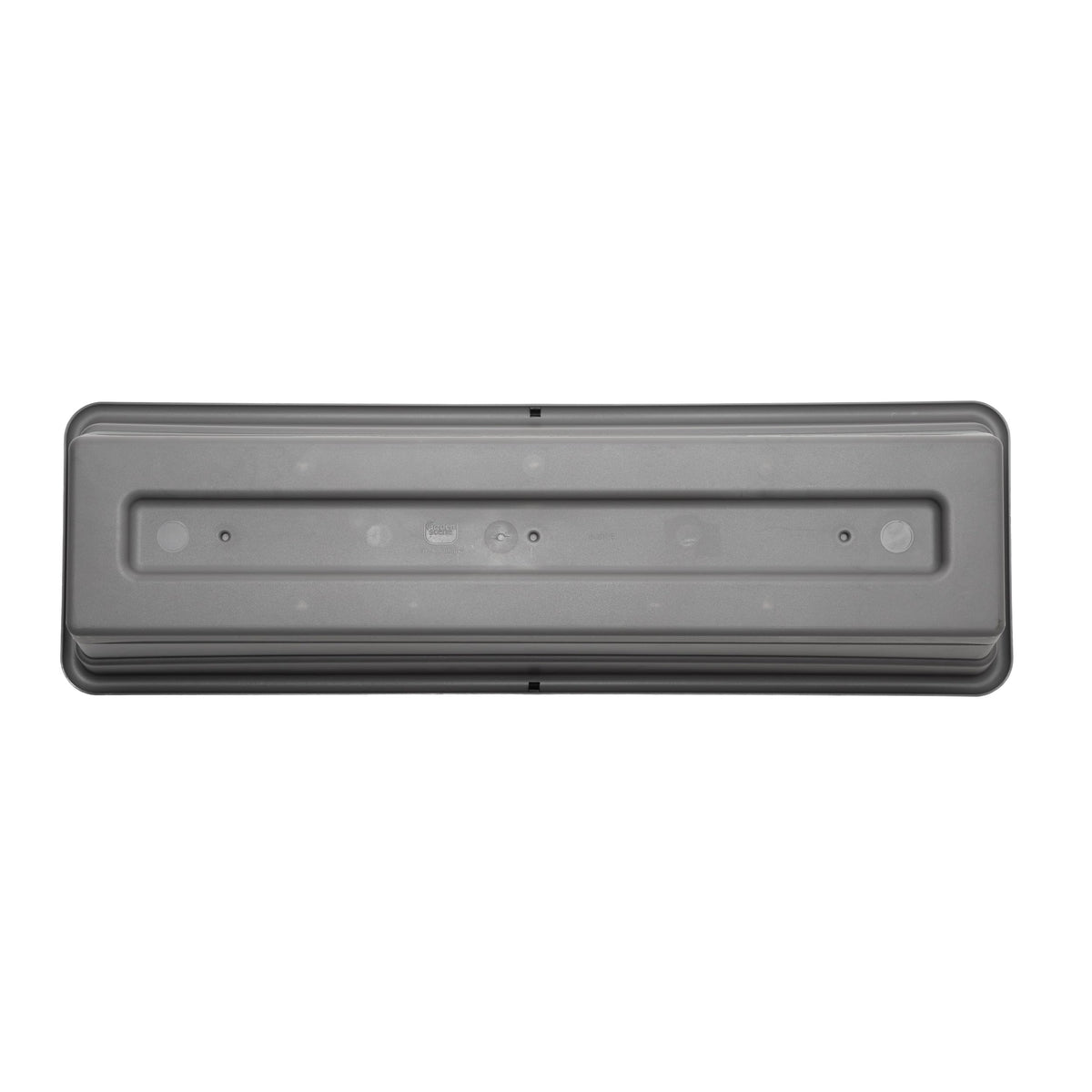 Bloem Dura Cotta Window Box Planter: 24" - Charcoal - with Tray, Weatherproof Resin Box, Removable Tray for Indoor & Outdoor Use, Gardening, 3 Gallon Capacity