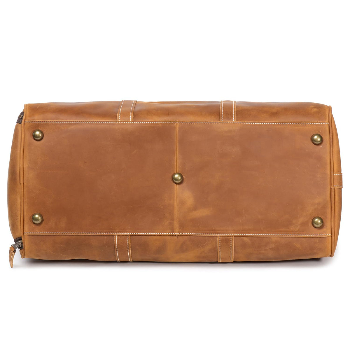 Luokir Mens Leather Weekend Bag Classic Leather Travel Duffel Bags YKK Zipper with Shoes Compartment Sports Vintage Travel Luggage Overnight Carry On Bags (Vintage Brown, 20 Inch)