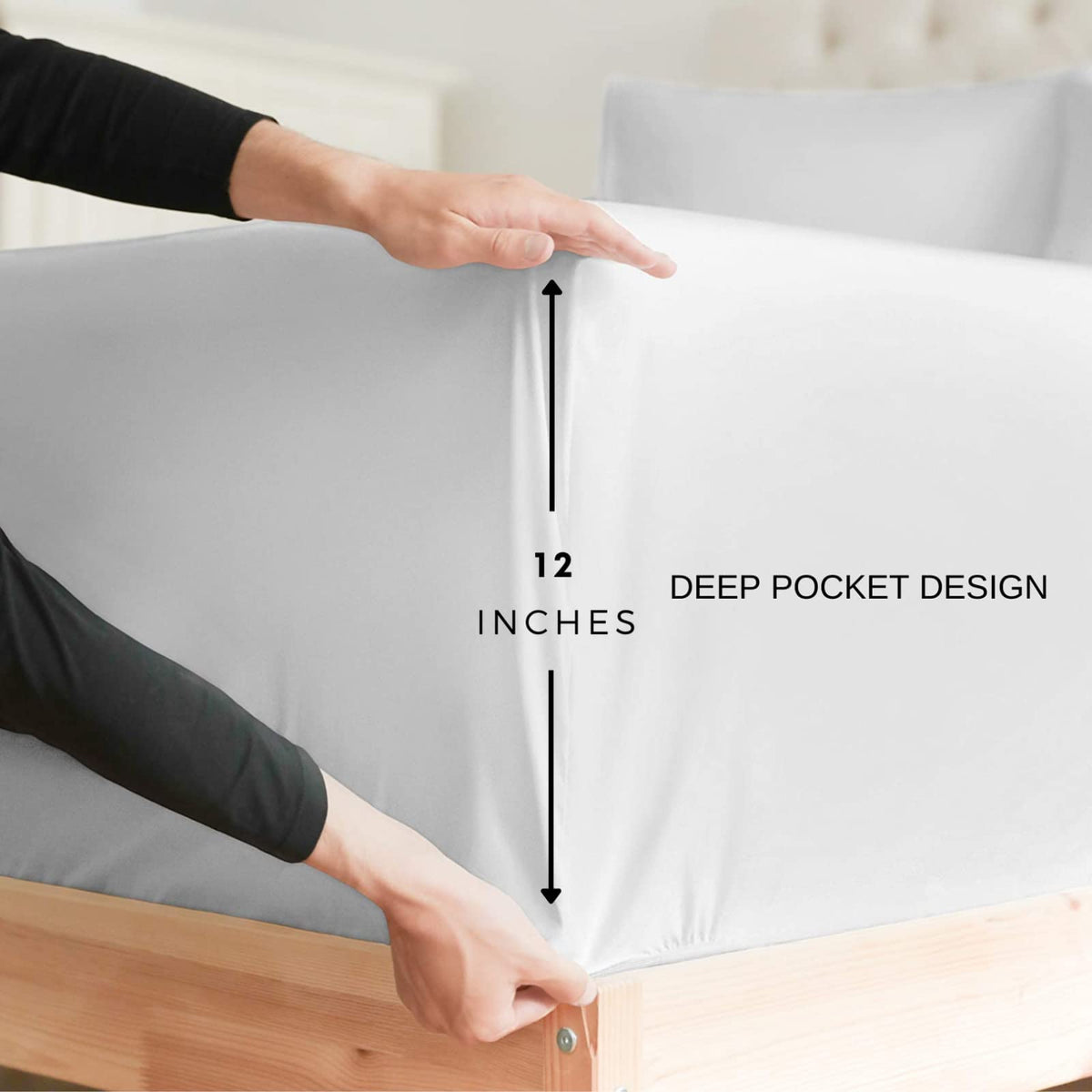 Mermaid Scale Sheets King Sheet Sets - Girls Bed Sheets, Soft Microfiber & Deep Pocket & Wrinkle Free Patterned Bedding Sheets & Pillowcases, 4 Piece ( 1 Fitted Sheet, 1 Flat Sheet, 2 Pillow Cases )