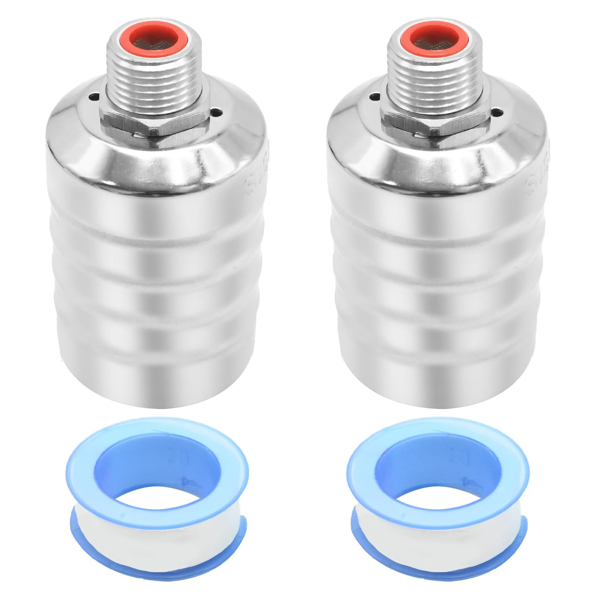 VIKKSAER 2Pcs 1/2" Auto Water Level Control Float Valve, 304 Stainless Steel, Automatic Water Level Controller for Water Tanks, Fish Ponds, Livestock Troughs, Hydroponics, Pool