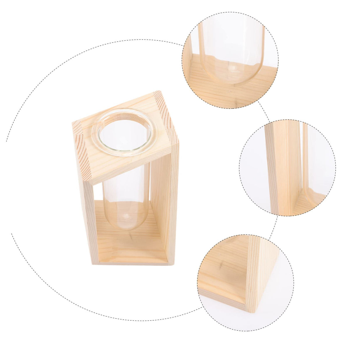 balacoo Test Tube Vase Rack Hydroponic Plant Terrarium for Home Decor Glass Container for Water Plants Creative Nordic Design for Elegant Spaces