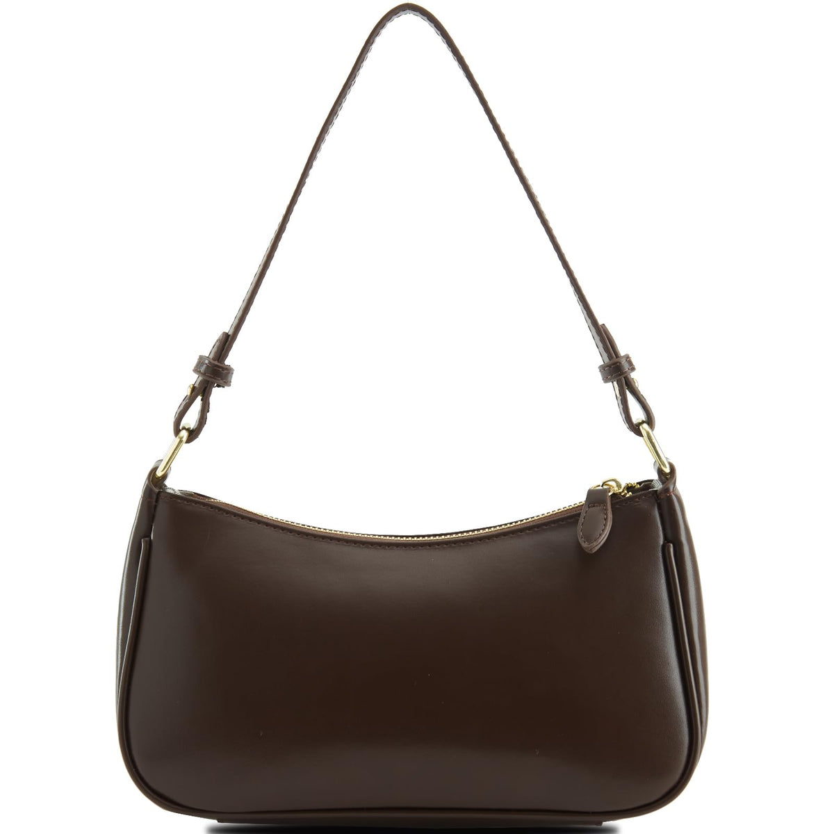 Pugtay Small Shoulder Bag for women Clutch Purse Handbag with 2 Removable Straps and Zipper Closure Crossbody Bags (coffee)